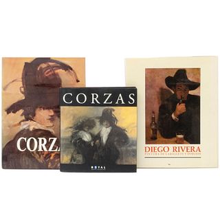 Libros sobre Corzas y Diego Rivera. Diego Rivera Pintura de Cabellete y Dibujos / Francisco Corzas. Piezas: 3.