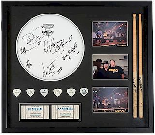 Thirty-Eight (.38) Special Signed Concert Memorabilia Display.