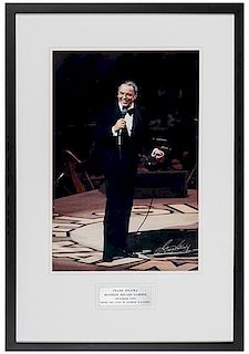 Frank Sinatra Stage Portrait Photograph by George Kalinsky.