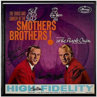 Pair of Smothers Brothers Autographed Album Covers.