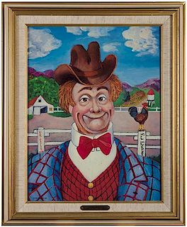 Red Skelton "Sunday Afternoon" Limited Edition Painting.