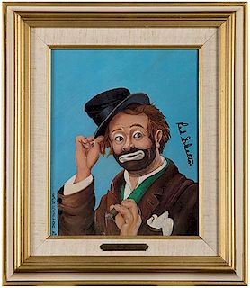 Red Skelton "Freddie the Freeloader" Limited Edition Painting.