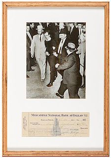 Jack Ruby Dated and Signed Check [Kennedy Assassination]