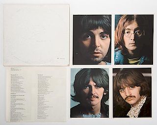 The Beatles White Album (Numbered Copy) and Three Other Beatles Records.