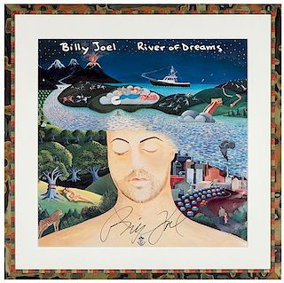 Billy Joel Autographed River of Dreams Lithograph.