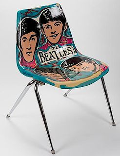 The Beatles Hand-Painted Fan Chair.