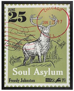 Soul Asylum Original Signed Concert Poster.