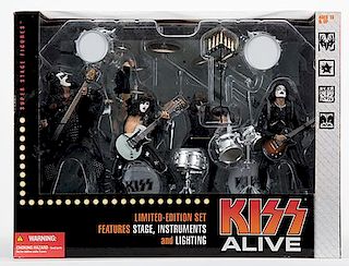 Kiss Alive Special Boxed-Set Stage Set Figures.