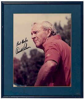Arnold Palmer Signed Portrait Photograph.