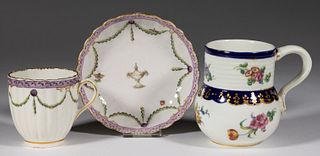 ENGLISH CHELSEA-DERBY PORCELAIN CUP AND SAUCER SET
