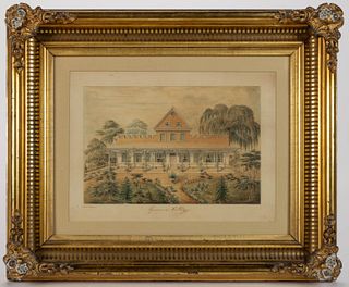 AMERICAN SCHOOL (19TH CENTURY) ARCHITECTURAL DRAWINGS, LOT OF TWO