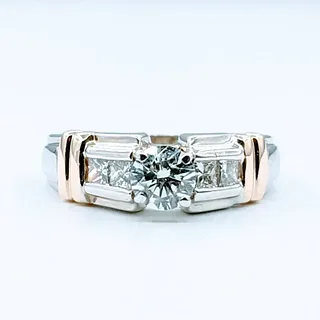 Iconic Two-Tone Diamond Engagement Ring