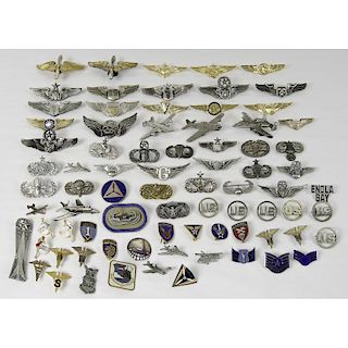 Large Lot Consisting of U.S. Wings, Sweetheart Pins and Insignia