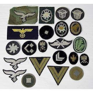 Lot of Nazi Navy, Air Force and Army Insignia