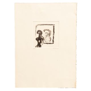 LUIS FILCER, Sin título, Firmado, Grabado E / E, 13 x 11 cm imagen / 39 x 28 cm papel