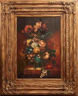 ANÓNIMO (Siglo XX), Bouquet, Sin firma Óleo sobre tela, 70 x 50 cm