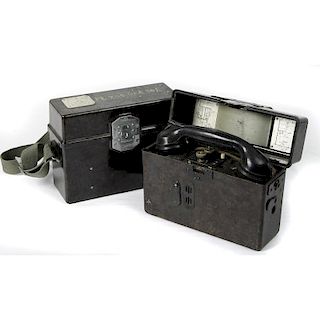 Lot of 2 WWII German Field Phones