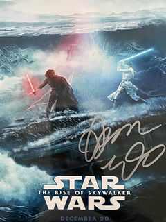 Star Wars: The Rise of Skywalker Adam Driver signed movie photo