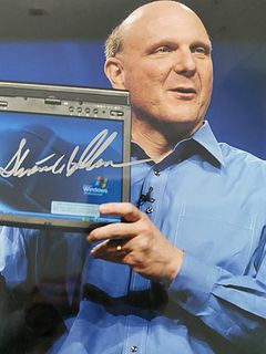 Microsoft Steve Ballmer signed photo