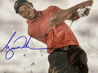 Tiger Woods signed photo