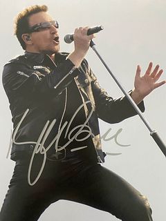 Bono signed photo