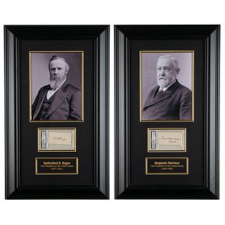 Presidents (4) Signatures &mdash; Grover Cleveland, Benjamin Harrison, Rutherford B. Hayes, and Herbert Hoover