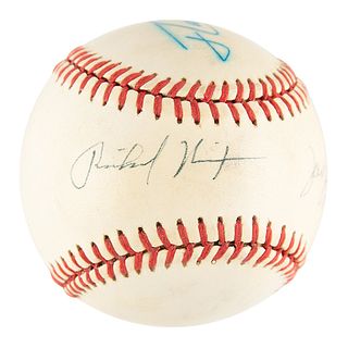 Presidents: Richard Nixon, Gerald Ford, and Jimmy Carter Signed Baseball