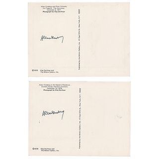 Allen Ginsberg (2) Signed Postcards