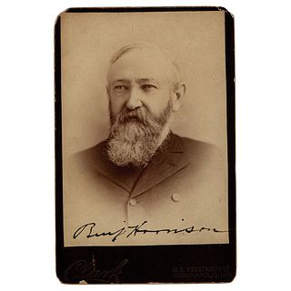 Benjamin Harrison Signed Photograph