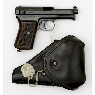 **Mauser Model 1914 Pistol With Japanese Holster