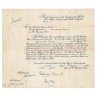 King Edward VIII Document Signed