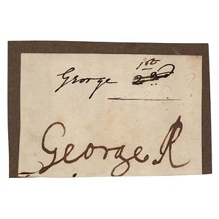 King George I Signature