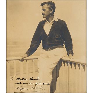Eugene O&#39;Neill Signed Photograph in Provincetown, Presented to His Psychiatrist