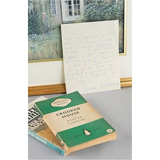 Agatha Christie (2) Signed Books and (1) Autograph Letter Signed