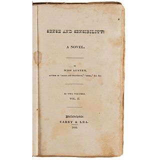 Jane Austen: Sense and Sensibility, Vol. II (First American Edition)