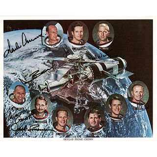 Skylab Prime Crews Multi-Signed Photograph