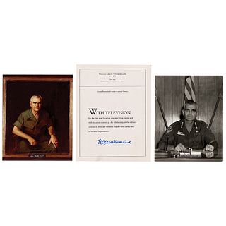 William C. Westmoreland (3) Signed Items