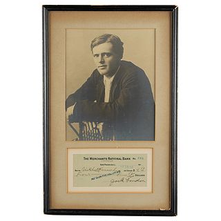 Jack London Signed Check (1912)