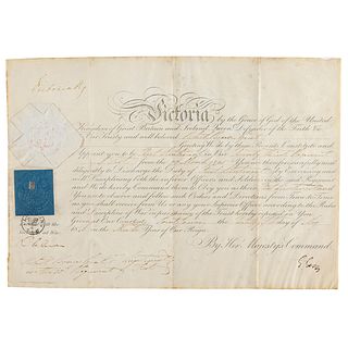 Queen Victoria Document Signed (1846)