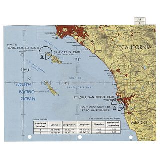 Apollo 9 Flown Landmark Map Checklist Page