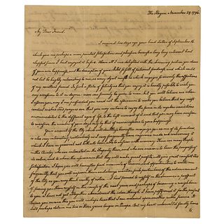 John Quincy Adams Autograph Letter Signed on Political Hypocrisy during French Revolution