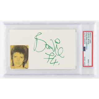 David Bowie Signature - PSA MINT 9