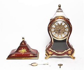 A Modern Bracket Clock, Height of clock 18 inches.