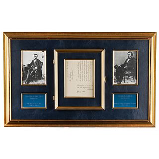 Abraham Lincoln Autograph Endorsement Signed as President for Bull Run Veteran