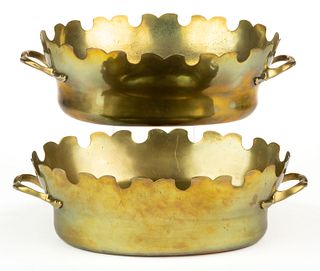 FRENCH BRASS PAIR OF MONTEITHS