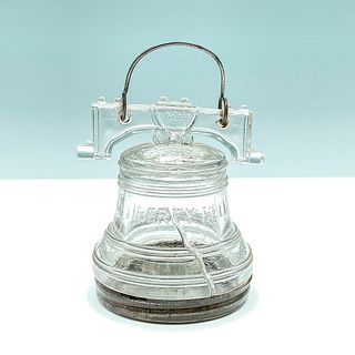 Liberty Bell Glass Candy Container with Hanger