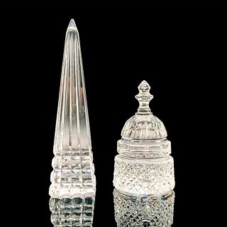 2pc Waterford Crystal Figurines, Washington DC Monuments
