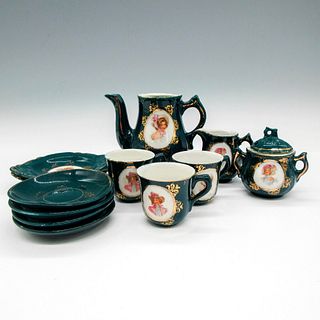 12pc Vintage Ceramic Victorian Childrens Tea Set
