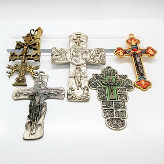 5pc Religious Metal Crosses