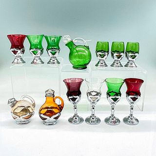 13pc Farber Bros Cordial Glasses, Mini Pitcher and Shakers